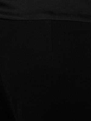 Pantaloni din satin din crep Jonathan Simkhai negru