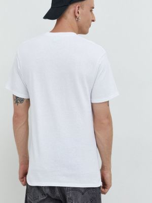 Bavlněné tričko s potiskem Huf bílé