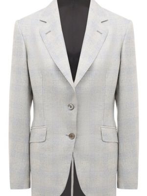 Шелковый пиджак Must серый
