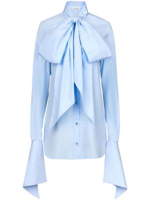 Camicia con fiocco Nina Ricci blu