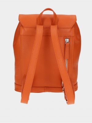 Kožený batoh Elega oranžový
