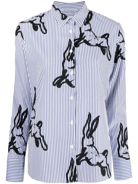Рубашка с принтом из кролика Ps Paul Smith, синяя