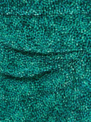 Viskózové hodvábne mini šaty Isabel Marant zelená