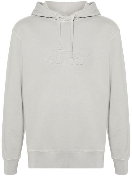 Hoodie en coton Autry gris