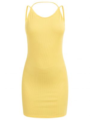 Φόρεμα Mymo κίτρινο