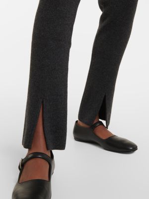 Pantalones de cachemir slim fit con estampado de cachemira Magda Butrym gris