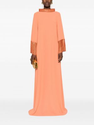 Robe de soirée à imprimé Jean-louis Sabaji orange