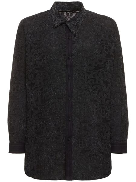 Bombažna srajca Yohji Yamamoto črna
