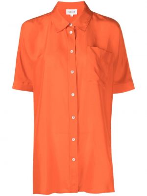 Jedwabna koszula Parosh pomarańczowa
