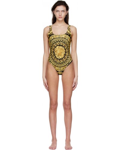 Złoty strój kąpielowy Versace Underwear