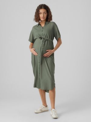 Robe chemise Vero Moda Maternity kaki