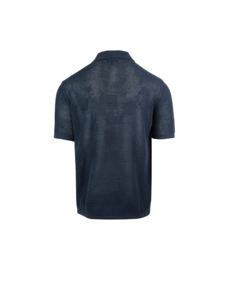 Poloshirt mit reißverschluss Emporio Armani blau