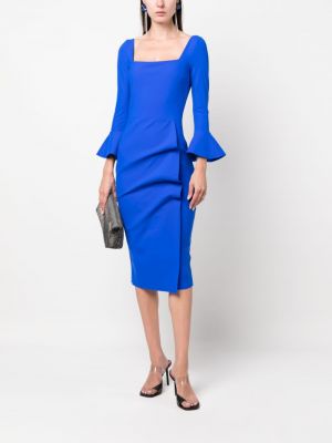 Drapované midi šaty Chiara Boni La Petite Robe modré