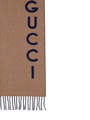 Bufanda de lana de lana de cachemir Gucci