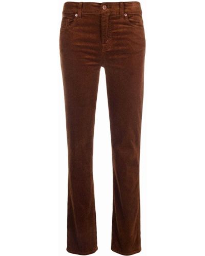 Pantalones de terciopelo‏‏‎ slim fit 7 For All Mankind marrón