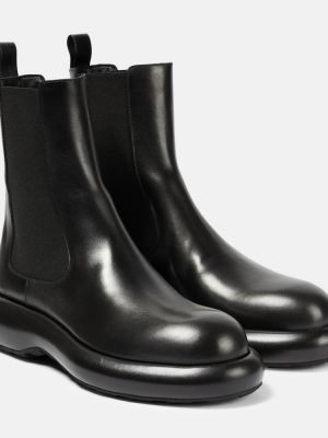 Chelsea boots en cuir Jil Sander noir
