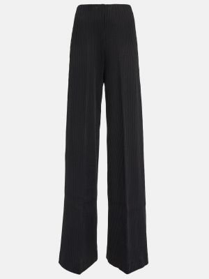Трикотажные брюки с высокой талией Balenciaga черные
