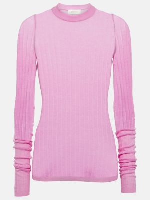 Vlnený sveter Sportmax ružová