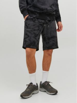 Sportske kratke hlače bootcut tie-dye Jack&jones crna