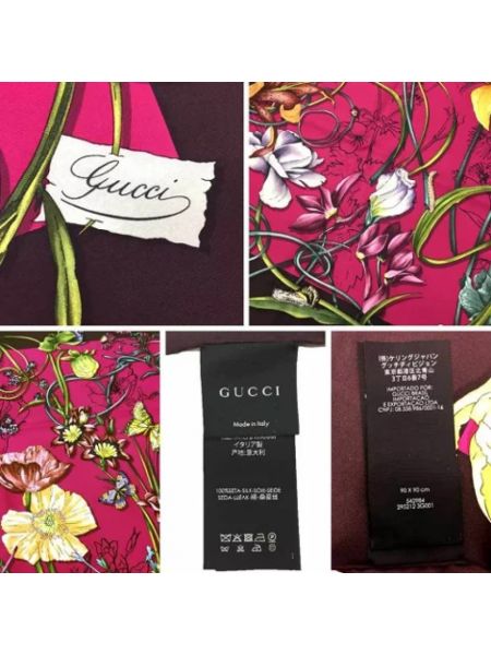 Bufanda Gucci Vintage rosa