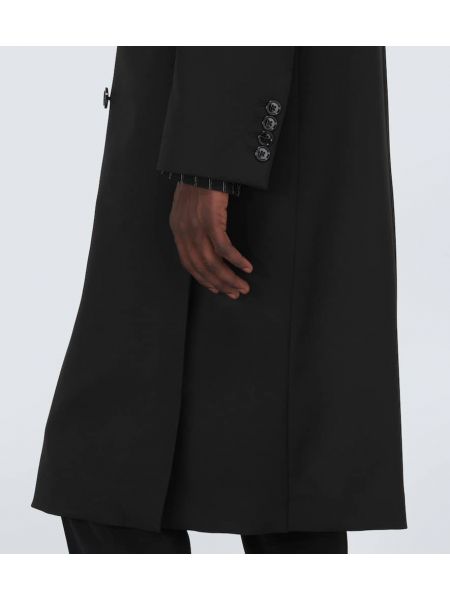 Cappotto di lana Ami Paris nero
