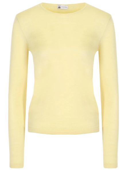 Кашемировый свитер Colombo желтый