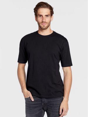 Marškinėliai Sisley juoda