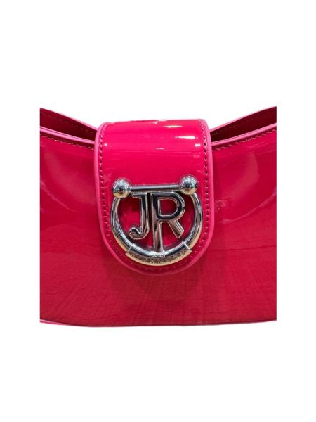Bolsa de hombro de charol Richmond rosa