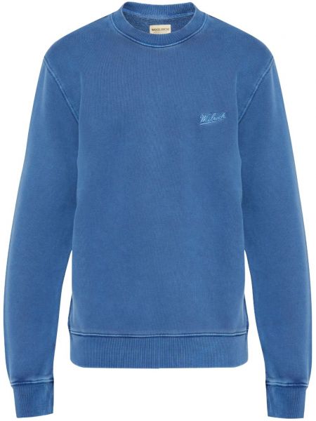 Broderet sweatshirt Woolrich blå