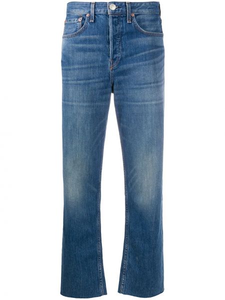 Dżinsy z wysokim stanem klasyczne Rag & Bone/jean - niebieski