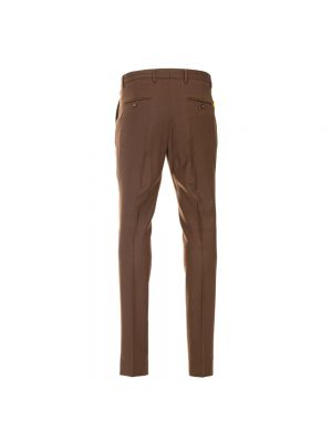 Pantalones chinos de lana slim fit Manuel Ritz marrón