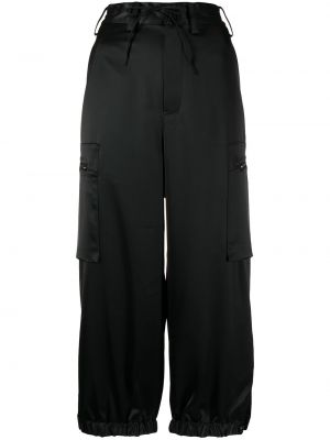 Сатенени панталон Y-3 черно