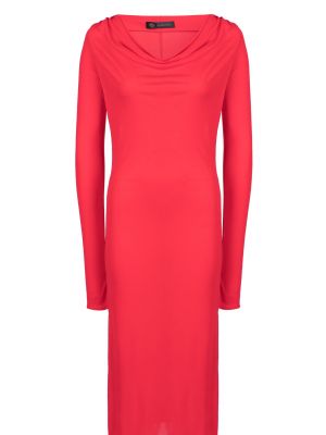 Красное коктейльное платье Versace