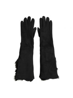 Rękawiczki z kaszmiru Dolce And Gabbana czarne