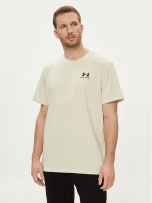 T-shirt large Under Armour beige