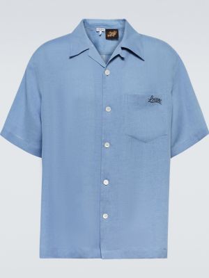 Ленена риза Loewe синьо