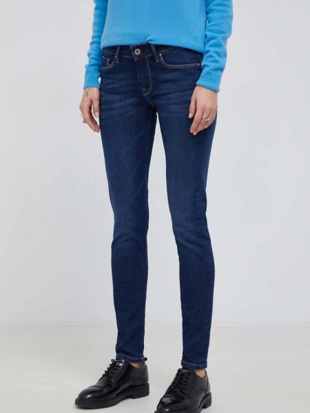 Jeansy skinny Pepe Jeans niebieskie