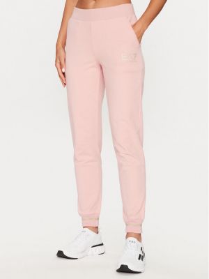 Спортивні штани Ea7 Emporio Armani рожеві