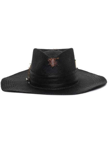 Slaměný klobouk Nick Fouquet černý