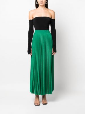 Plisované dlouhá sukně jersey Liu Jo zelené