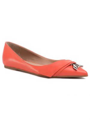 Balerina cipők Patrizia Pepe narancsszínű