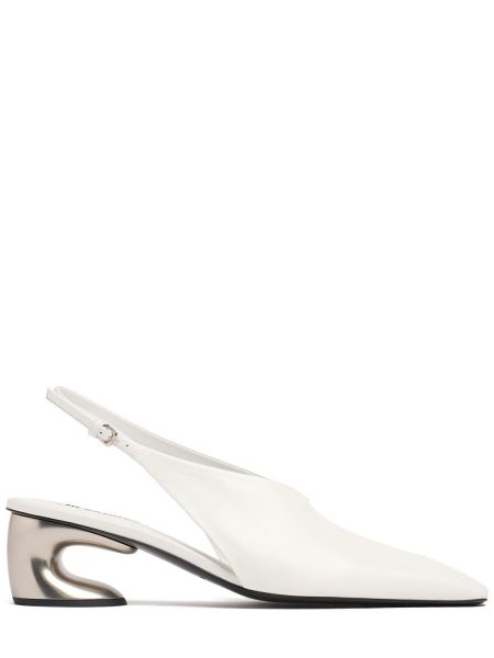 Slingback nahka Jil Sander valkoinen