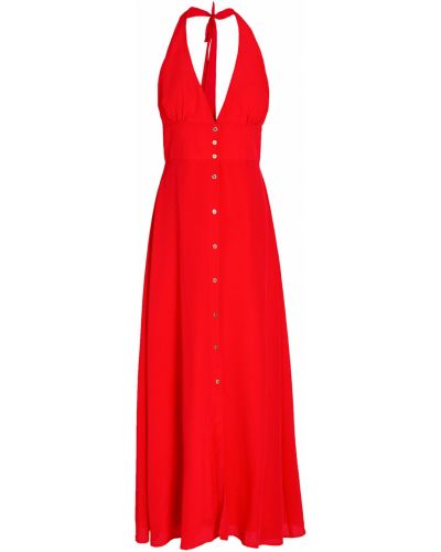 Шелковое платье макси Heidi Klein, красное