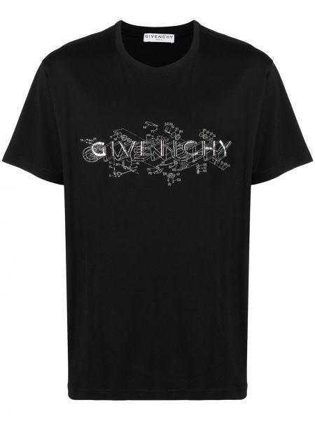 Camiseta con apliques Givenchy negro