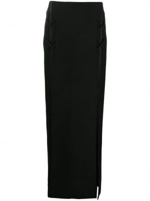 Krepová dlhá sukňa Rxquette čierna