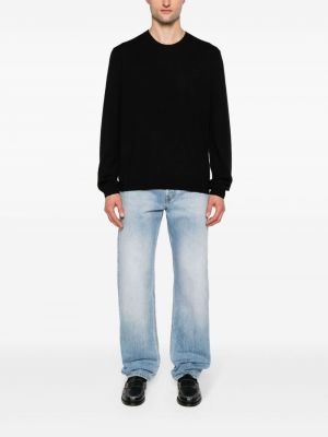 Vilnas džemperis ar izšuvumiem A.p.c. melns