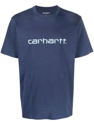 Trykt t-skjorte Carhartt Wip blå