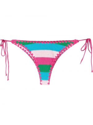 Trykt stripete bikini Mc2 Saint Barth rosa