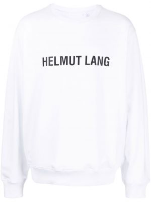 Sweat à imprimé Helmut Lang blanc