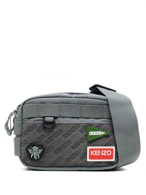 Crossbody kabelka s výšivkou na zips s vreckami Kenzo
